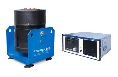 electrodynamic exciter kit, 2200 n (500 lbf) pk sine force, 25.4 mm (1) pk-pk stroke, includes 2500e shaker with 2050e12 power amplifier, and cooling package